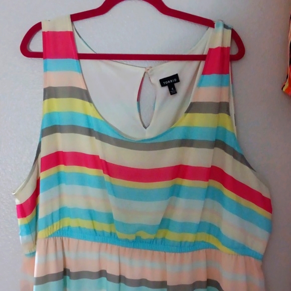 Torrid Sleeveless Striped Dress - Picture 3 of 5